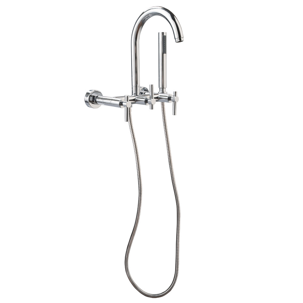 Giagni Cwtf Contemporary Clawfoot Wall Mounted Tub Filler