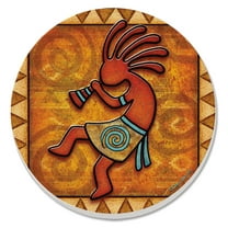 Thirstystone "Kokopelli" Round 4-Pack Absorbent Stone Coasters