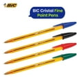 thumbnail image 2 of BIC Cristal Fine Point Ballpoint Pens Assorted Colours Quick Dry 0.8mm Tip Pen (Pack of 27), 2 of 6