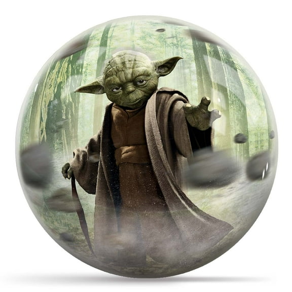 Star Wars Yoda in Forest Undrilled Bowling Ball