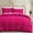 Pink, variant on Ameha 3 Piece Full Duvet Cover Set Plush Microfiber 1800 Series Hypoallergenic, Breathable All Season Bedding Set Button Closure Adults Pink