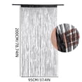 thumbnail image 3 of Beaded Fringe String Curtain Sparkling Hanging Window Divider Drape for Patio Gazebo Backdrop Indoor Outdoor Wall Decor, 3 of 7
