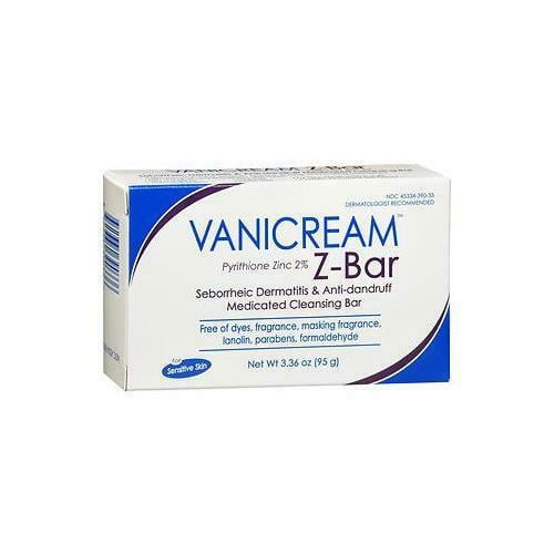 Vanicream ZBar medicated cleansing bar for sensitive skin 3.36oz