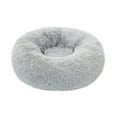 thumbnail image 1 of TORMAYS Calming Donut Cama para Perro XL Felpa Redonda Cama para Perros y Gatos Anit-Anxiety Marshmellow Cojín de Piel Sintética Esponjoso (32"Gris Claro), 1 of 1