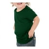 Kavio IJC0432 Infants Crew Neck Short Sleeve Tee-Dark Green-12M