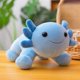thumbnail image 1 of Peluche de axolotl de 30 cm, bonito soporte, juguete de peluche, almohada, regalo de cumpleaños para niños, 10 cm, azul, 1 of 2