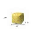 thumbnail image 3 of 17" Yellow Cube Paisley Indoor Outdoor Pouf Cover, 3 of 6