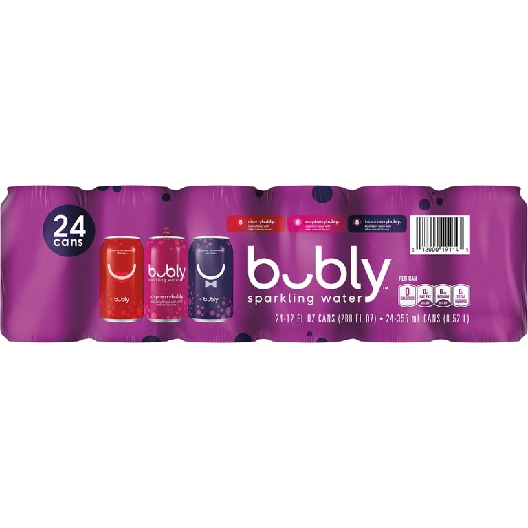 Bubly Sparkling Water Variety Pack (12oz / 24pk) - Walmart.com