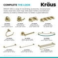 thumbnail image 6 of KRAUS Elie Bathroom Robe and Towel Rack with 2 Hooks in Brushed Gold, 6 of 9