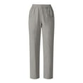 thumbnail image 5 of Yievot Capri Pants for Women Elastic High Waist Cropped Pants Pleated Straight Leg Beach Casual Trousers with Pockets, 5 of 7