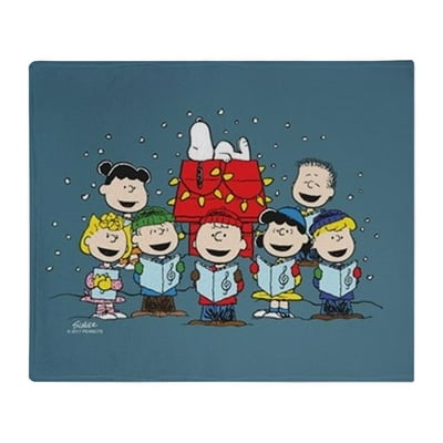 Peanuts christmas throw blanket sale