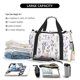 thumbnail image 5 of Disketp Lavender Flowers Bolsa de Viaje Tipo Duffle, Bolso de Mano para Fin de Semana para Mujer, Bolsa de Gimnasio Ligera para Hombre, Esencial para Viajes, 5 of 7