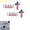2PCS, variant on Blessed Jesus Edition Cross Emblem, Metal Badge Faith Car, 3D Christian, Heavy Duty Auto Decal for Truck SUV Decoration(1/2/3pcs)