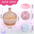 thumbnail image 2 of Set Powder Puff Qopoto de 5 piezas con recipiente de cristal ámbar, 2 of 5