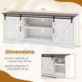 thumbnail image 4 of Costway TV Stand for 65" TVs with LED Lights Adjustable Brightness Human Induction, 4 of 10