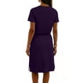 thumbnail image 6 of AnuYalue Dresses for Women 2026 Crew Neck T Shirt Casual Mini Dresses Tie Waist Sundresses with Pockets, 6 of 7
