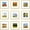 Gold, variant on Postrame 9-Pack 12x12 Picture Frames Gold, Display Photos 8x8 with Mat or 12x12 Without, Modern Gallery Wall Frame Set for Home Office Decor