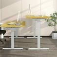 thumbnail image 6 of Demi Bonn 48" Electric Standing Adjustable Desk with Control Panel and USB Port, Small Home Office Desk Study Writing Table, Brown, 6 of 10