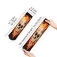 thumbnail image 4 of Pofeuu Satanic Skull Print 30cm Socks, Adult Running Hiking Socks for Youth and Adult, 4 of 7