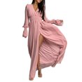 thumbnail image 1 of SAYOO Vestido de manga larga de cintura elástica SAYOO moda, 1 of 8
