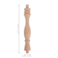 thumbnail image 2 of FUTUREORYY Khaki Wood Spindles 5.24X0.71X0.71in for Furniture Replacement Craft Enthusiasts 2Pcs, 2 of 8