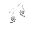 thumbnail image 2 of Silvertone Dove Heart French Earrings, 2 of 4