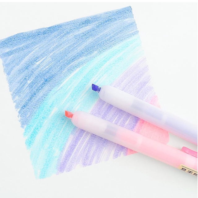 Resaltadores estéticos y bonitos, colores surtidos suaves con punta biselada suave, sin desteñir, de secado rápido y fáciles de sostener, para diario, planificador bíblico, notas, útiles escolares y