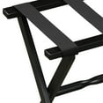 thumbnail image 2 of HomeRoots 383079 Hotel Black Finish Wood Folding Luggage Rack with Black Straps, 2 of 2