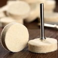 thumbnail image 5 of 50pcs Felt Wool Polishing Buffing Wheels For Power 1" x 1/4" 25mm x 8mm 2 Drill, 5 of 6