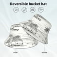 thumbnail image 4 of Kdxio Reflective Bucket Hat - Summer Vacation Scene With Camping Van Print Bucket Hat for Men,Women, 4 of 9