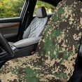 thumbnail image 3 of Xixirimido Army Green Camo Print Gym Car Seat Cover Towel Sweatproof Protector for Post-Workout Large Universal Front Seat Mat Non-Slip for Cars, Trucks, SUVs, 3 of 8