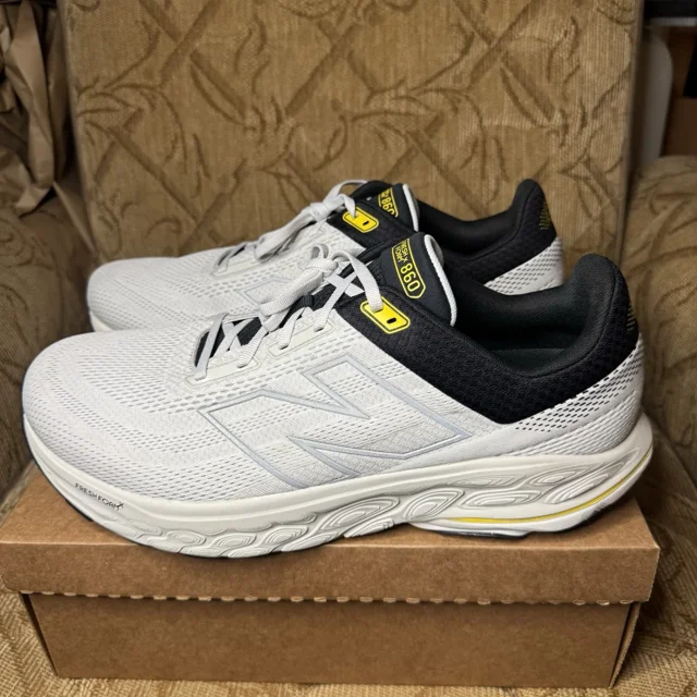 New Balance FF X 860 V14 Men’s Size 15 4E Wide Grey/Ginger Lemon Running Shoes