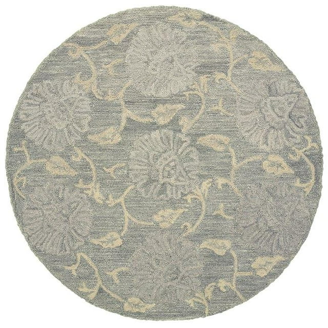 LR Resources DAZZL54067LIB60RD 6 ft. Dazzle Round Area Rug, Light Blue