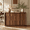 Dark Walnut-6, variant on Wetalus Mid-Century Modern Dresser with 9 Drawers 55" Wide Finish Chest of Drawers Walnut