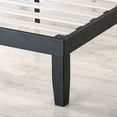 thumbnail image 4 of Mellow Marley Solid Wood Platform Bed with Headboard, Black, Full, 4 of 9