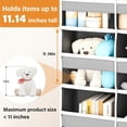 thumbnail image 6 of 5-Tier Over The Door Organizer with 10 Side Pockets, Large Behind The Door Storage, 4 Hooks Design, Door Organizer with Clear Windows for Bathroom, Bedroom, , Entryway(Grey), 6 of 7