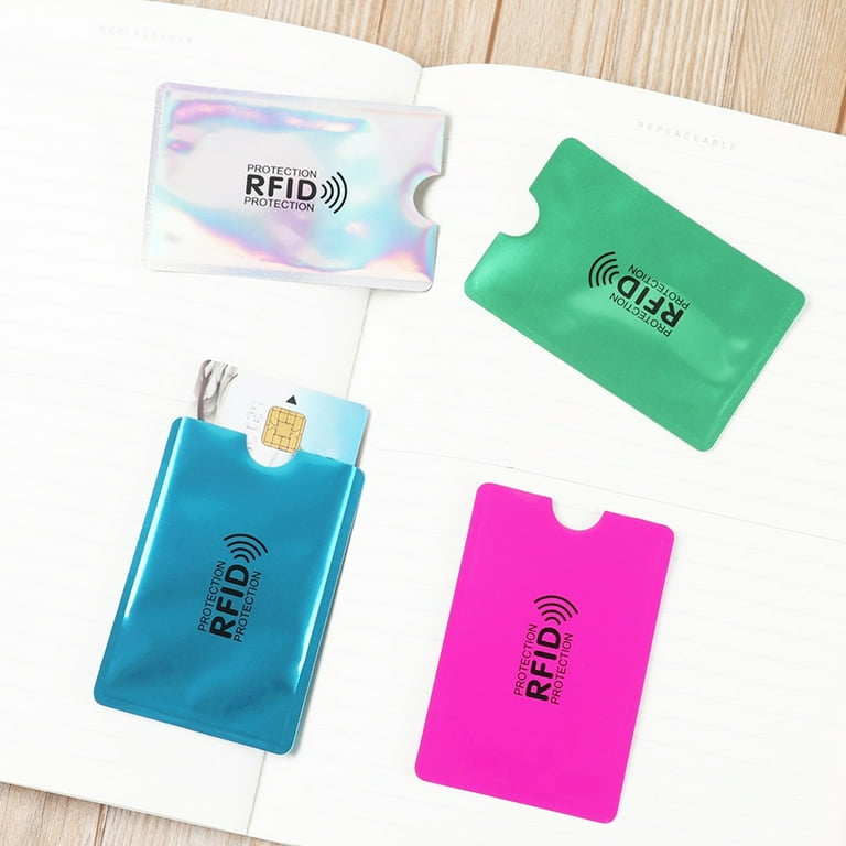 SPRING PARK 10Pcs RFID Blocking Sleeves Passport Bank Card Credit/Debit ID  Card Anti Theft Protective Sleeve - Walmart.com