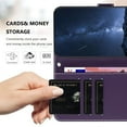 thumbnail image 3 of for Samsung Galaxy S23 FE Case Wallet with Card Holder, Business PU Leather Kickstand Magnetic Closure Shockproof Folio Book Style Protective Purse Cover Case for Samsung Galaxy S23 FE, Purple, 3 of 9