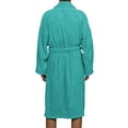 thumbnail image 5 of BNM Terry Cotton Adult Unisex Bathrobe, Extra Large, Teal, 5 of 11