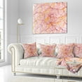 thumbnail image 2 of Designart Mystic Pink Fractal Veins - Abstract Throw Pillow - 16x16, 2 of 4