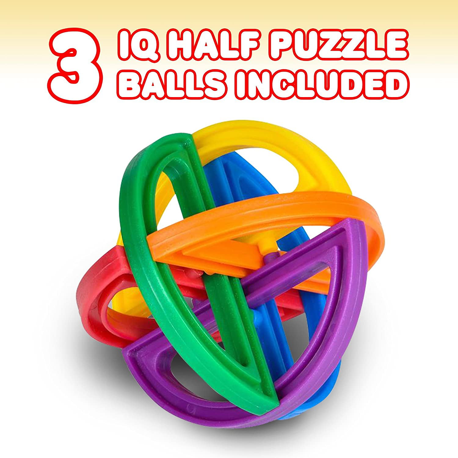 Intelligence Colorful Puzzle Assembly Balls Kids Game Funny Educational Toys FEH 
