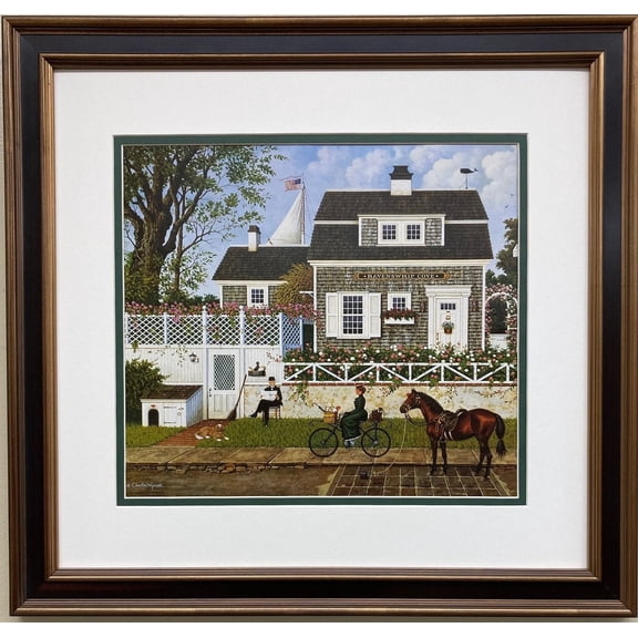 Charles Wysocki "In Spring, Old Man's Fancy" New FRAMED Art Americana Generic