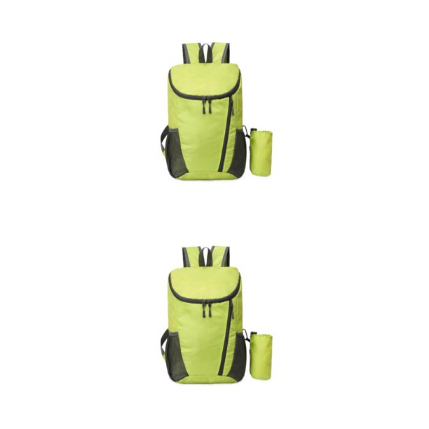 Sonducket deportiva duradera de poliéster con gran capacidad para viajar de senderismo para mujer plegable Bolsa de senderismo verde claro verde claro 2Conjunto