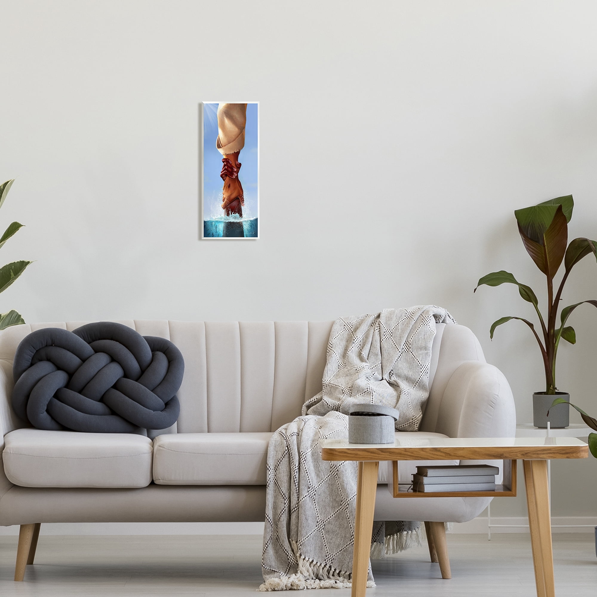 Stupell Jesus Holding On Spiritual Hands Religious Painting Wall Plaque Unframed Art Print Wall Art