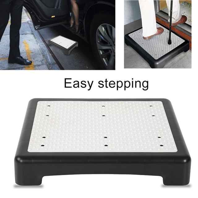 Taburete con escalón, taburetes con escalón portátiles para interiores y exteriores para personas mayores taburete con escalón portátil escalón de movilidad antideslizante