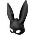 thumbnail image 2 of Rabbit Mask, Black Mask Mask, Rabbit Eye Mask With Ears, Rabbit Mask For Halloween, Party, Cosplay, Disguise, Props Ball, Easter, Carnival, 2 of 6