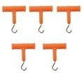thumbnail image 1 of Naiovety 5 uds., extractor de pesca Flexible resistente al desgaste, accesorios para aparejos de pesca, anzuelo giratorio tipo T, aparejos de pesca Pescar Naranja Naiovety OD030658-03, 1 of 6