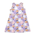 thumbnail image 3 of Girls Dress Cute Cartoon Ghost Sleeveless Dress for Girls Hem A-Line Casual Sundress, 3 of 7