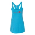 thumbnail image 3 of Dog Heartbeat | Paw Print EKG Lifeline | Veterinarian Vet Tech Dog Lover Tri-Blend Racerback Tank Top, Vintage Turquoise, Medium, 3 of 5