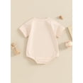 thumbnail image 5 of Musuos Baby Summer Romper 3M 6M 12M 18M Letter Print Short Sleeve Jumpsuit Newborn Boy Girls Bodysuit Basic Clothes, 5 of 9